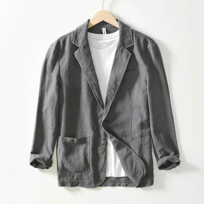 Breevoro™ Men’s Linen Safari Blazer - Montero Milan
