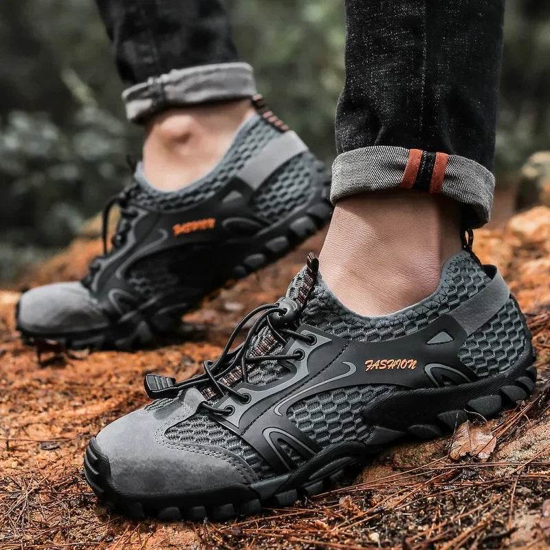 Trail-Grip Breathable Hiking Sneakers - Montero Milan