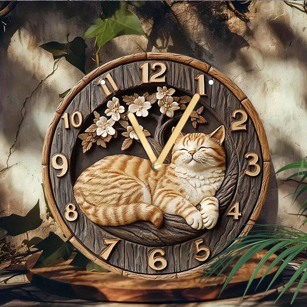 Cute Cat Silent Wall Clock - Montero Milan