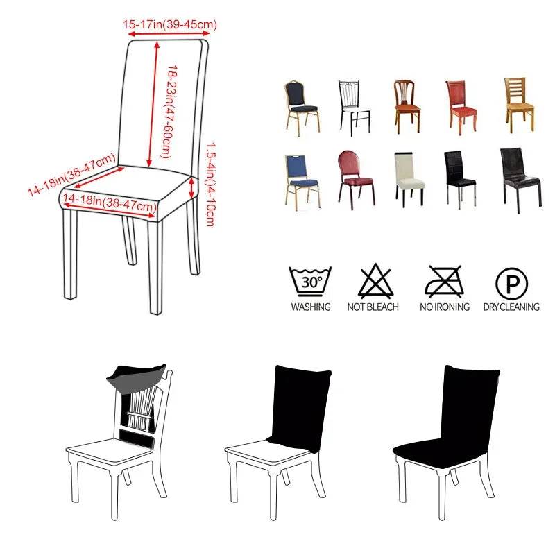 Sovana Home Stretch Chair Covers – Designer Print Edition - Montero Milan