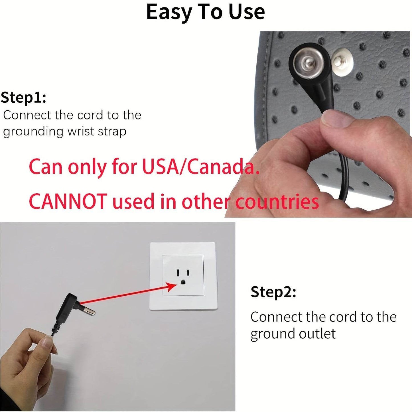 Grounding Wristband with Regional Plug Options - Montero Milan