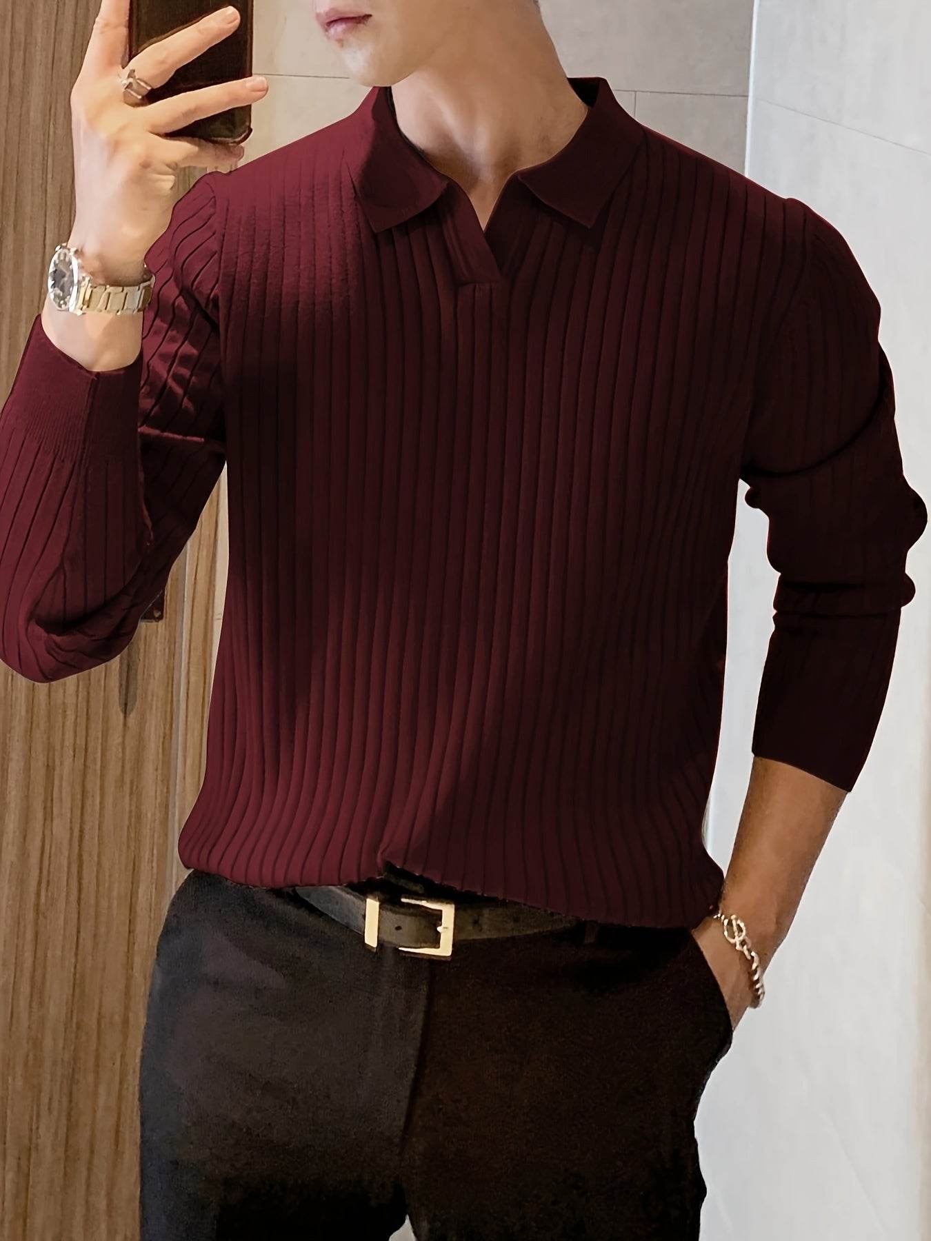Montero Milan Stretch Knit Polo Sweater - Montero Milan