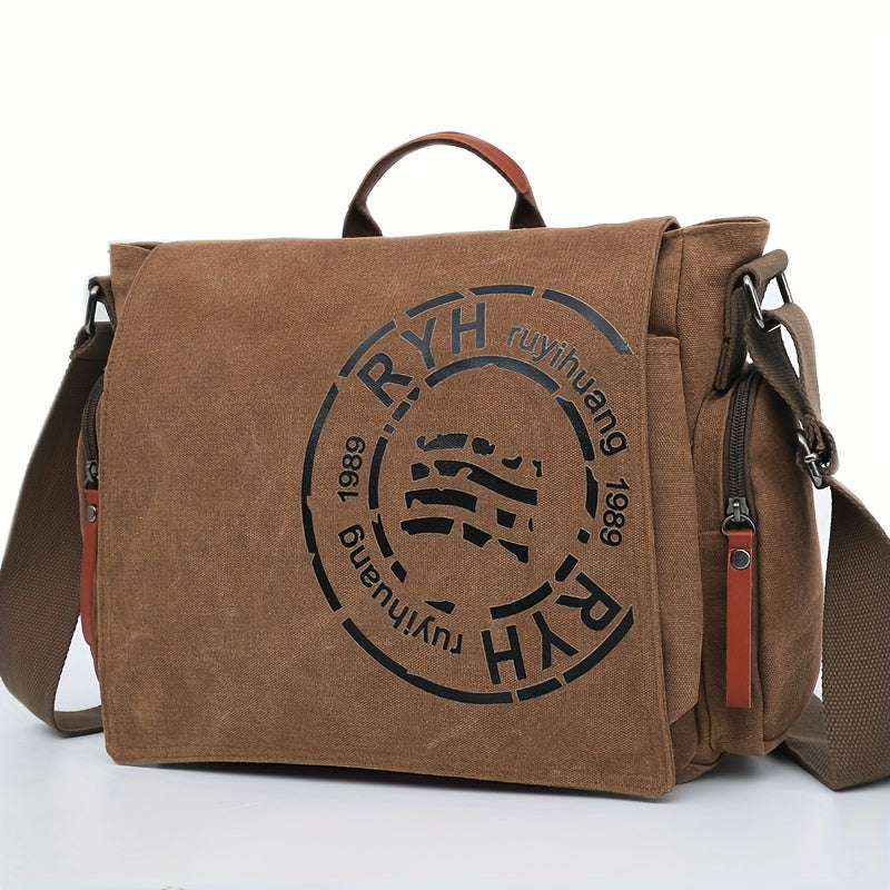 Montero Milan messenger bag in brown color variant with top handle