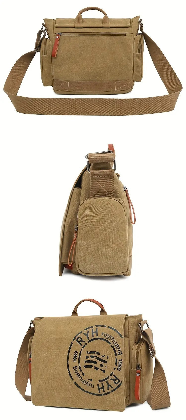 Montero Milan messenger bag with matching small accessory pouch