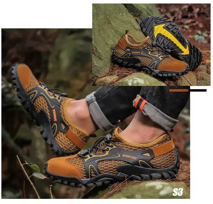 Trail-Grip Breathable Hiking Sneakers - Montero Milan