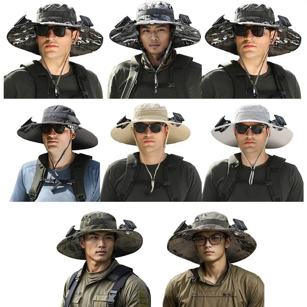 Wide Brim Solar Fan Hat - Montero Milan