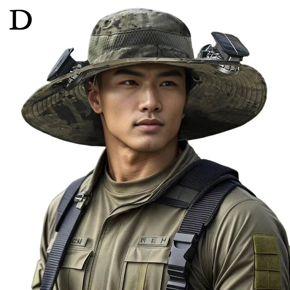 Wide Brim Solar Fan Hat - Montero Milan