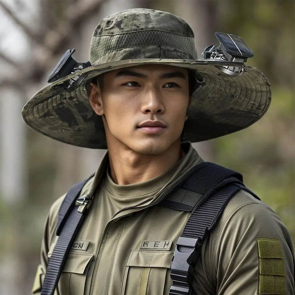 Wide Brim Solar Fan Hat - Montero Milan