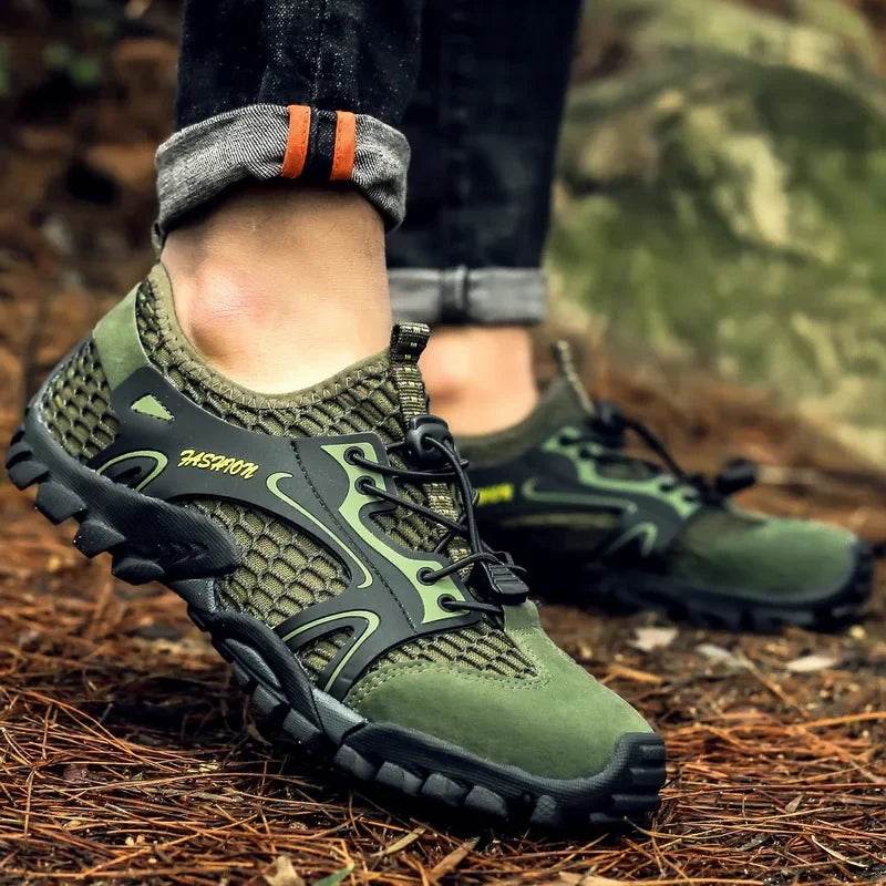 Trail-Grip Breathable Hiking Sneakers - Montero Milan