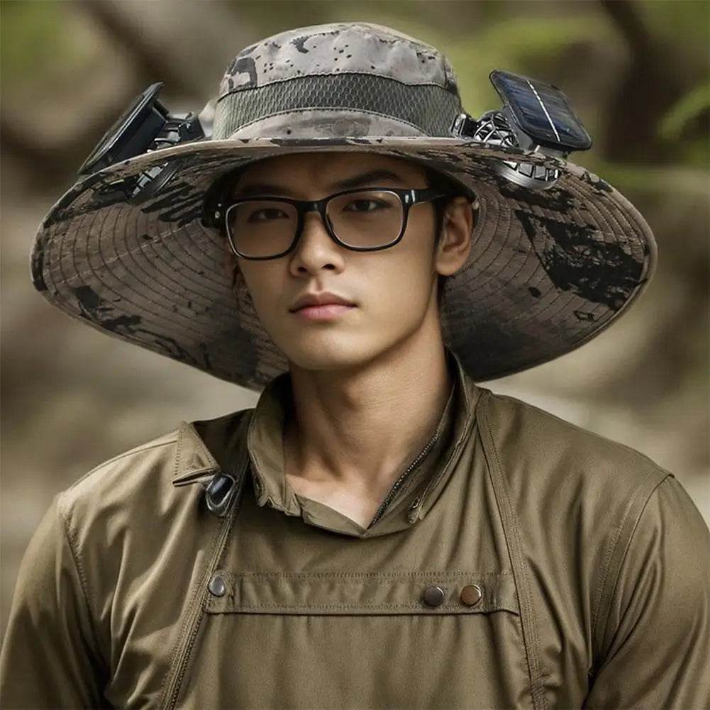 Wide Brim Solar Fan Hat - Montero Milan