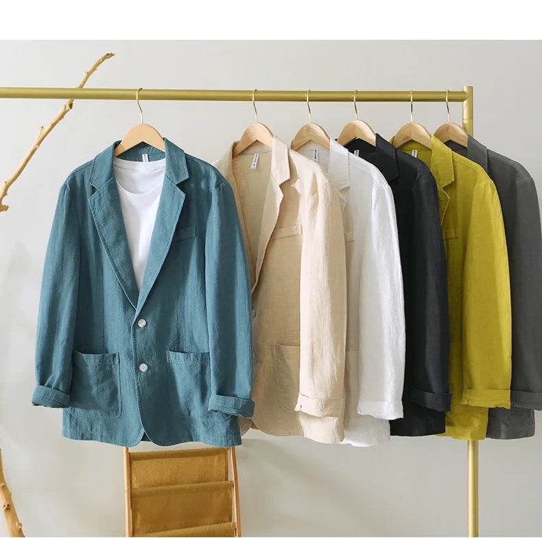 Breevoro™ Men’s Linen Safari Blazer - Montero Milan
