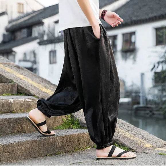 Samurai Style Wide-Leg Trousers - Montero Milan