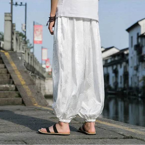 Samurai Style Wide-Leg Trousers - Montero Milan
