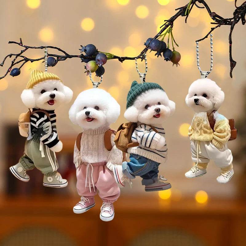 Adorable Puppy Hanging Ornament ( 1 PCs / 4 PCs) - Montero Milan