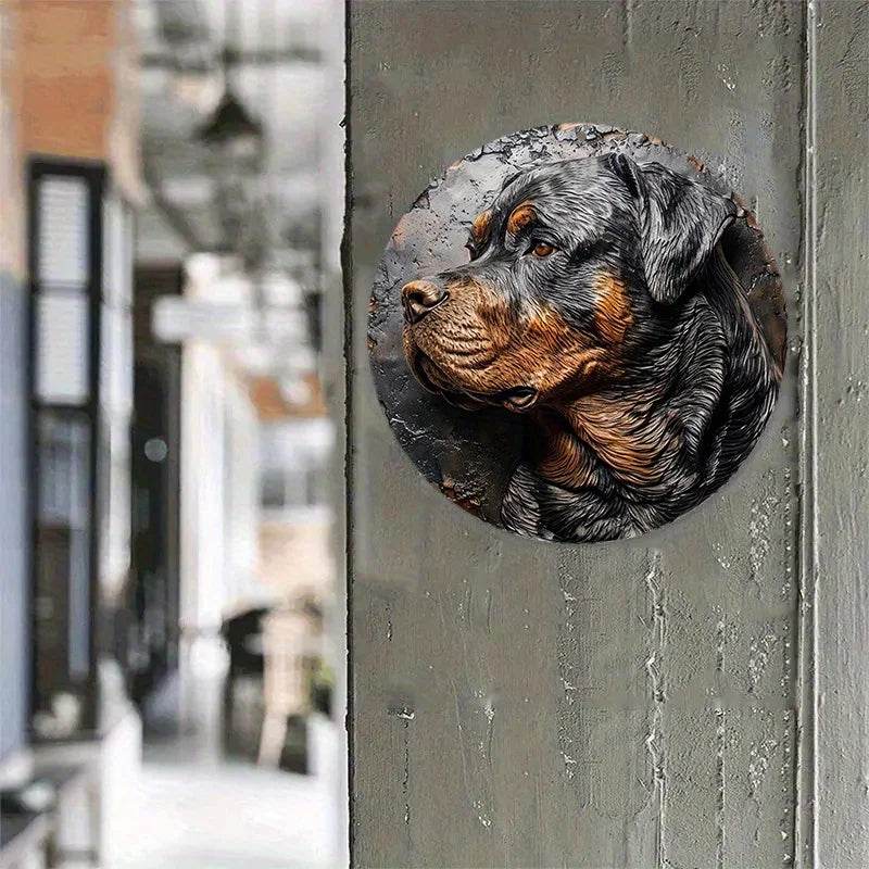 Rottweiler Dog Flat 3D Ornament - Montero Milan