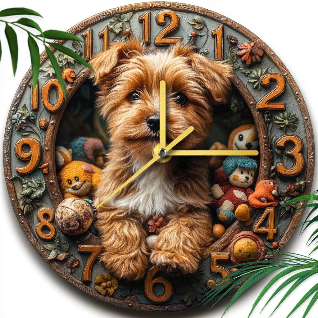 Yorkshire Terrier Silent Wall Clock - Montero Milan