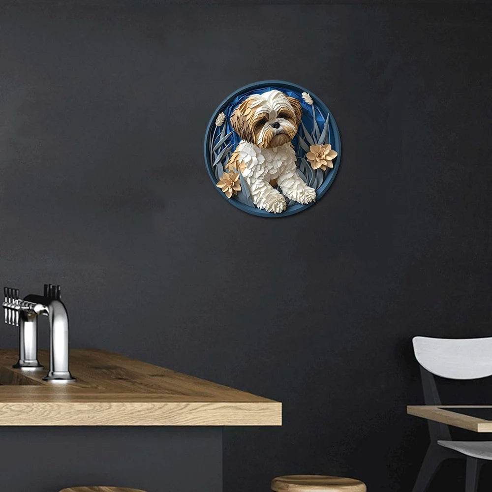 Pug Dog Flat 3D Ornament - Montero Milan