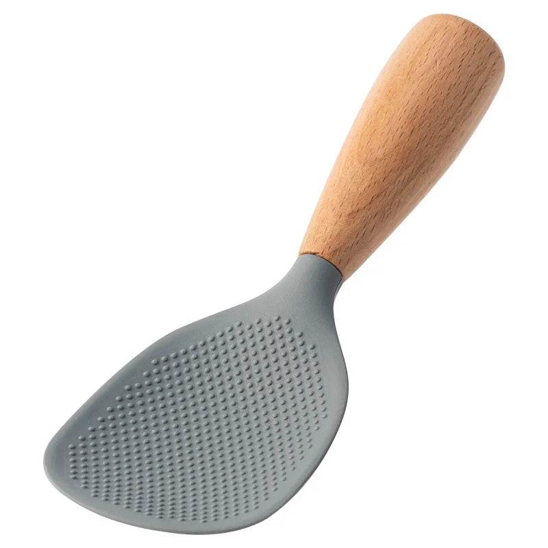 1Pcs Silicone Spoon Non-stick Cooking Spoon Anti-scalding Pot Rice High-temperature-resistant Spoon Durable Kitchen Gadgets - Montero Milan