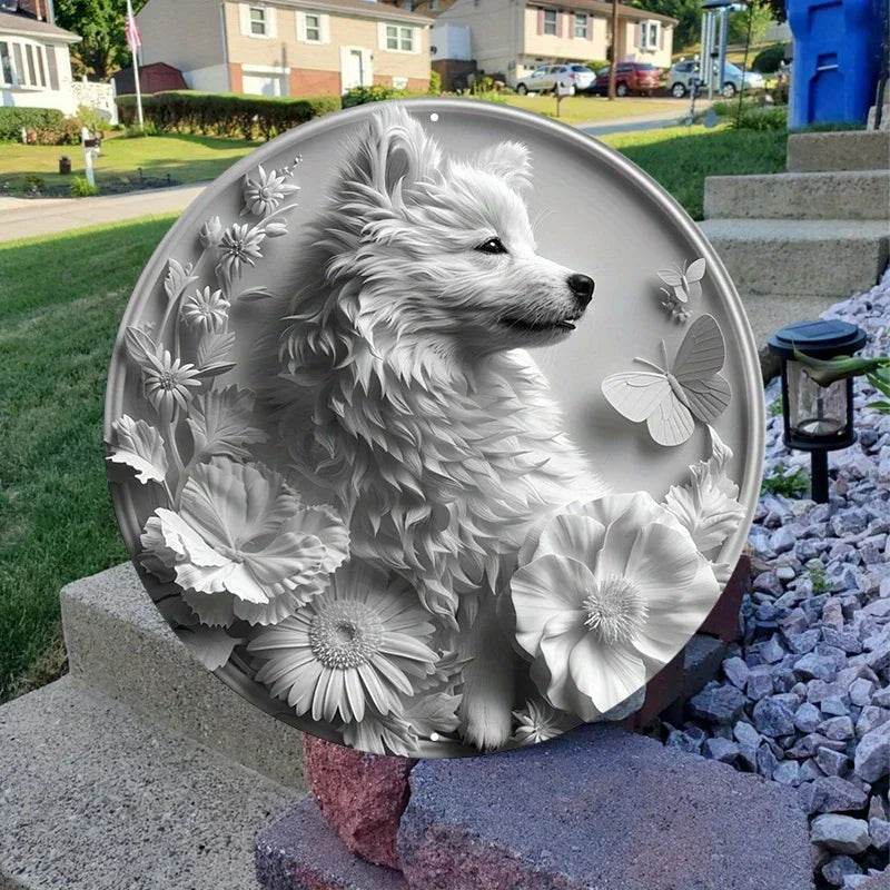 American Eskimo Dog Flat 3D Ornament - Montero Milan