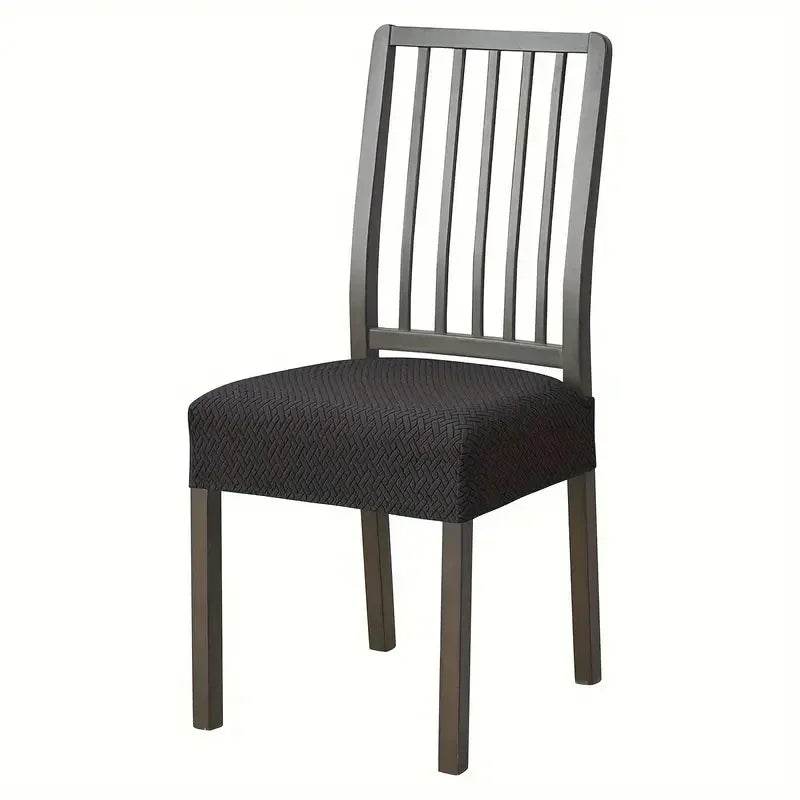 1PC Stretch Dining Chair Seat Cover Jacquard Solid Color Chairs Covers Removable Anti-Dust Chair Cushion Slipcovers Hotel Home - Montero Milan