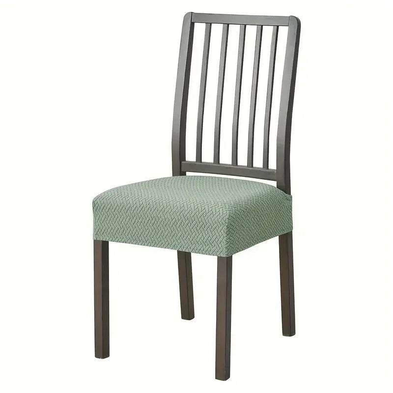 1PC Stretch Dining Chair Seat Cover Jacquard Solid Color Chairs Covers Removable Anti-Dust Chair Cushion Slipcovers Hotel Home - Montero Milan