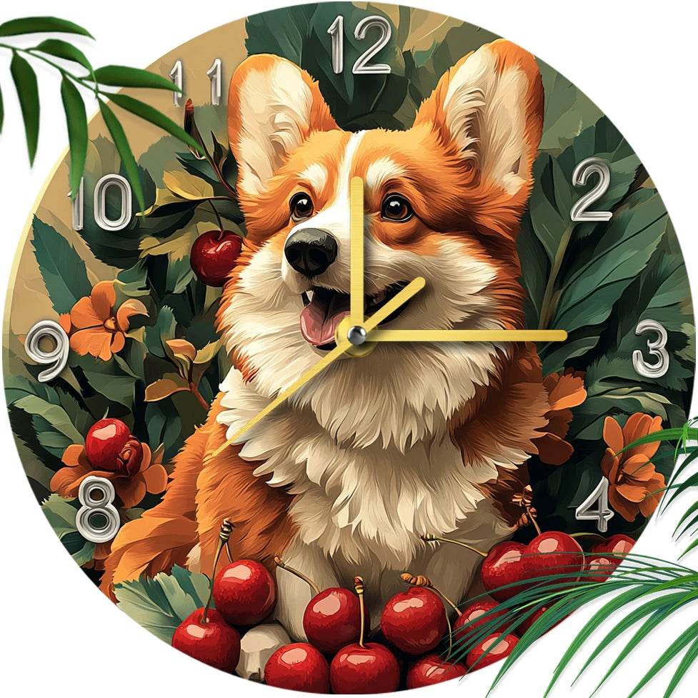 Corgi Silent Wall Clock - Montero Milan