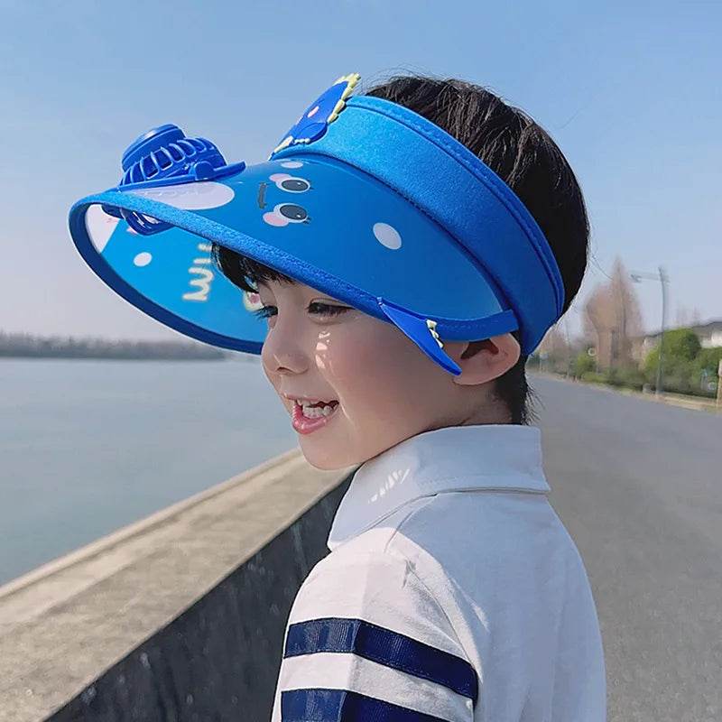 Kids Sun Visor Fan Hat - Montero Milan