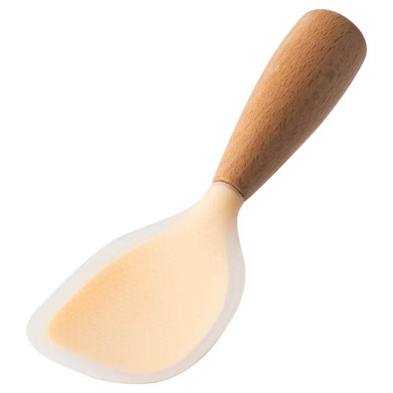 1Pcs Silicone Spoon Non-stick Cooking Spoon Anti-scalding Pot Rice High-temperature-resistant Spoon Durable Kitchen Gadgets - Montero Milan