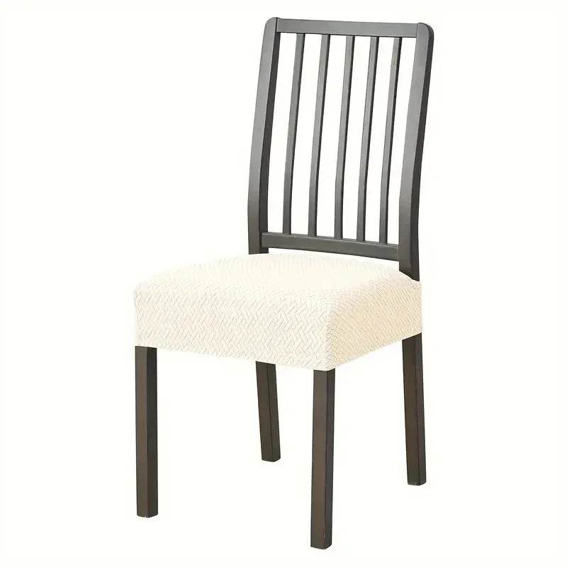 1PC Stretch Dining Chair Seat Cover Jacquard Solid Color Chairs Covers Removable Anti-Dust Chair Cushion Slipcovers Hotel Home - Montero Milan