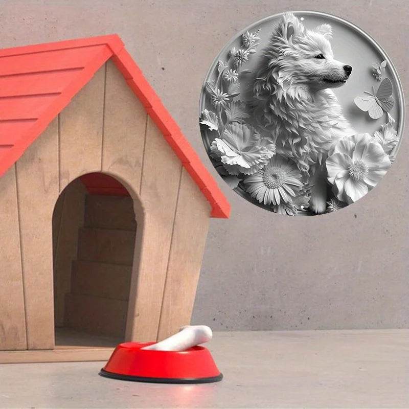 American Eskimo Dog Flat 3D Ornament - Montero Milan
