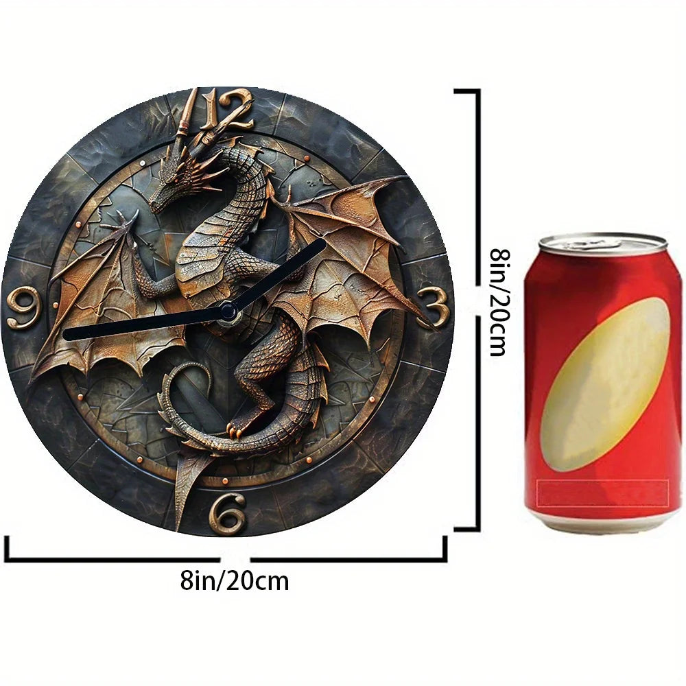 Dragon Art Silent Wall Clock