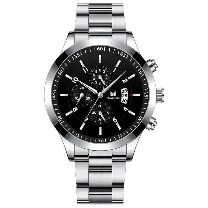Timeless Stainless Steel Watch & Bracelet Set (Buy 2 Get 1 Free) - Montero Milan