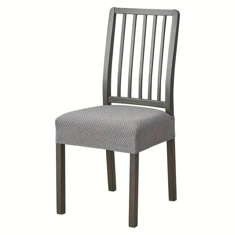 1PC Stretch Dining Chair Seat Cover Jacquard Solid Color Chairs Covers Removable Anti-Dust Chair Cushion Slipcovers Hotel Home - Montero Milan