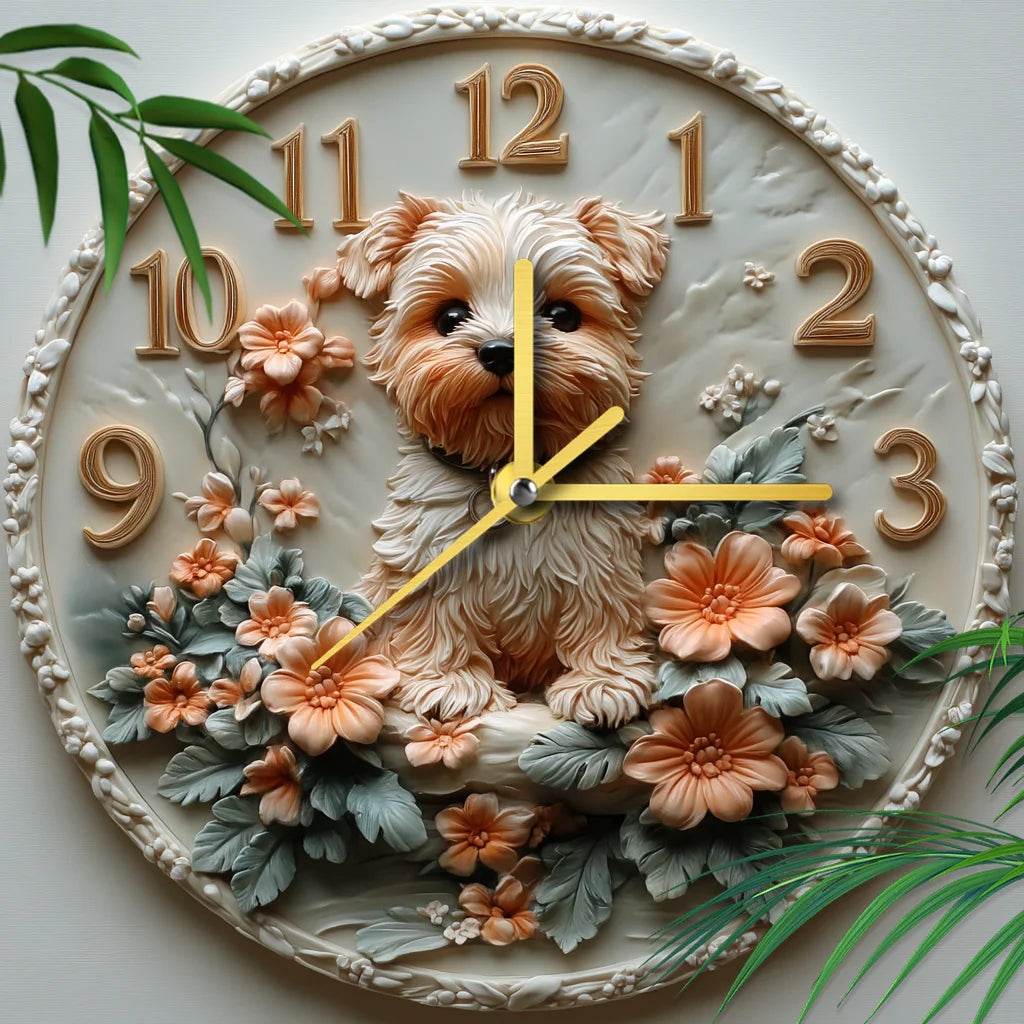Yorkshire Terrier Silent Wall Clock - Montero Milan