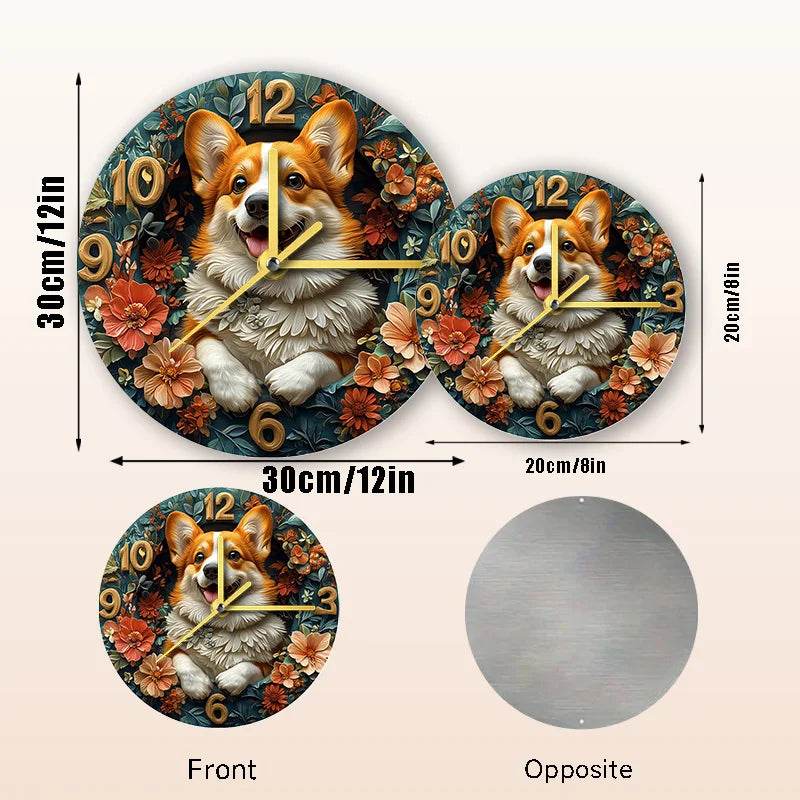 Corgi Silent Wall Clock - Montero Milan