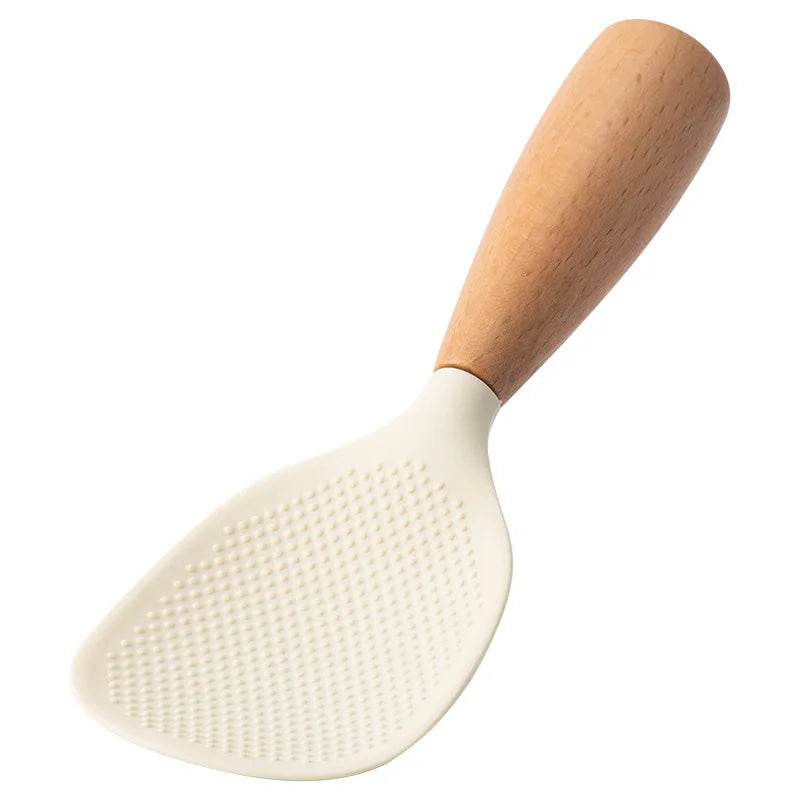 1Pcs Silicone Spoon Non-stick Cooking Spoon Anti-scalding Pot Rice High-temperature-resistant Spoon Durable Kitchen Gadgets - Montero Milan