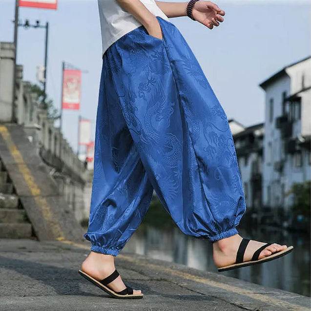 Samurai Style Wide-Leg Trousers - Montero Milan