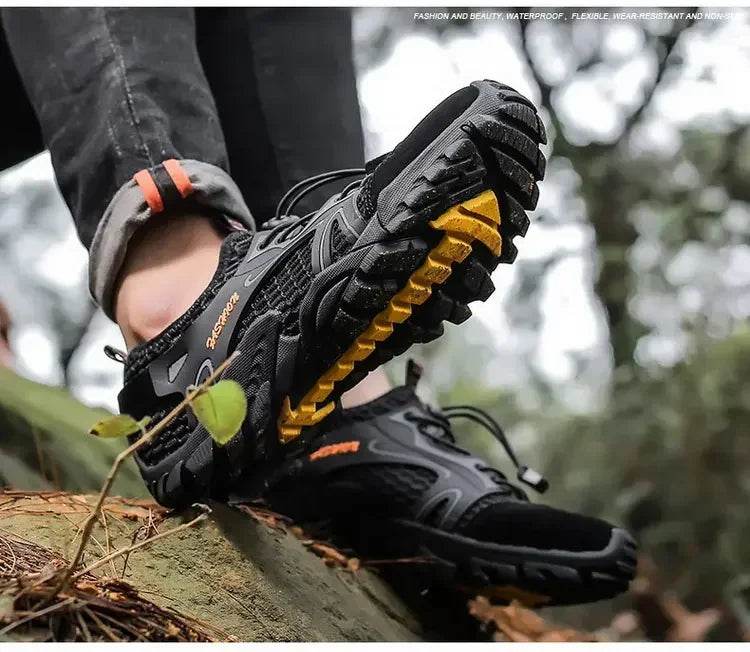 Trail-Grip Breathable Hiking Sneakers - Montero Milan