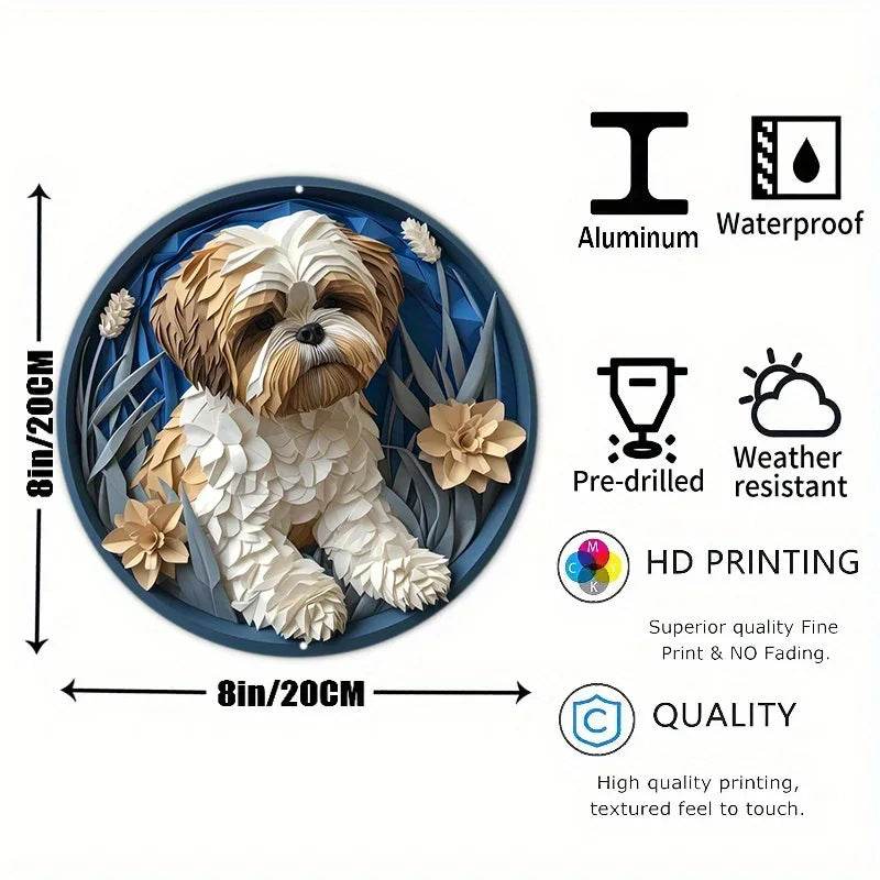Pug Dog Flat 3D Ornament - Montero Milan