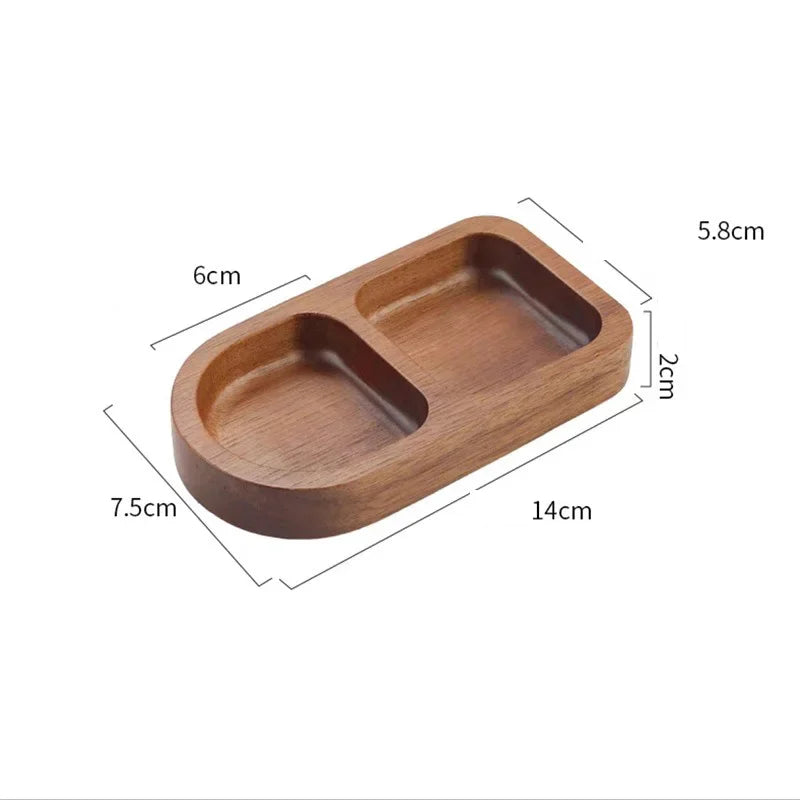 Naturuta™ Solid Wood Sauce & Snack Tray