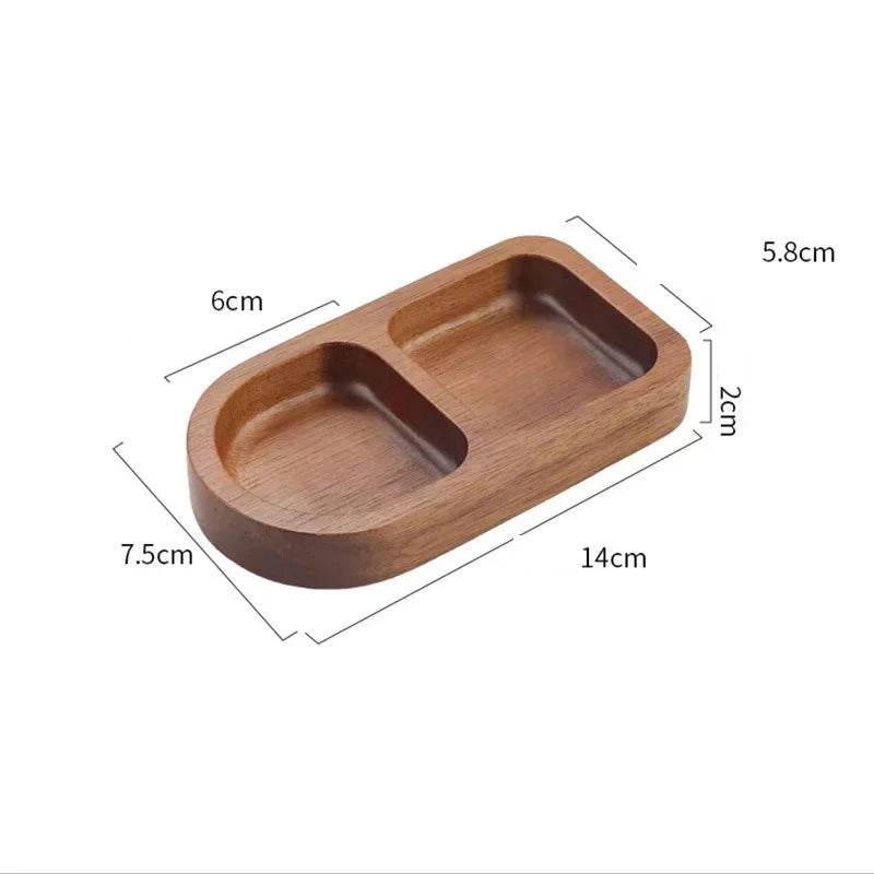 Naturuta™ Solid Wood Sauce & Snack Tray - Montero Milan