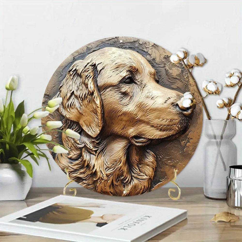Golden Retriever Flat 3D Ornament - Montero Milan