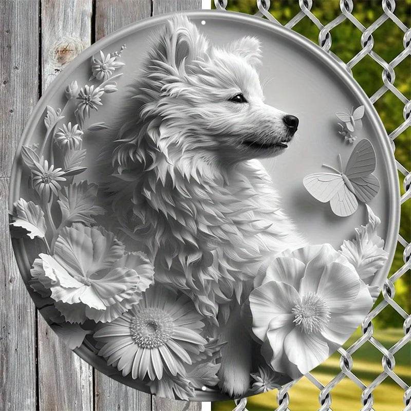 American Eskimo Dog Flat 3D Ornament - Montero Milan