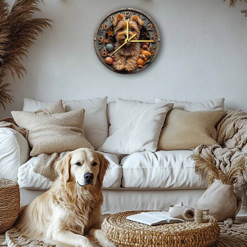 Yorkshire Terrier Silent Wall Clock - Montero Milan