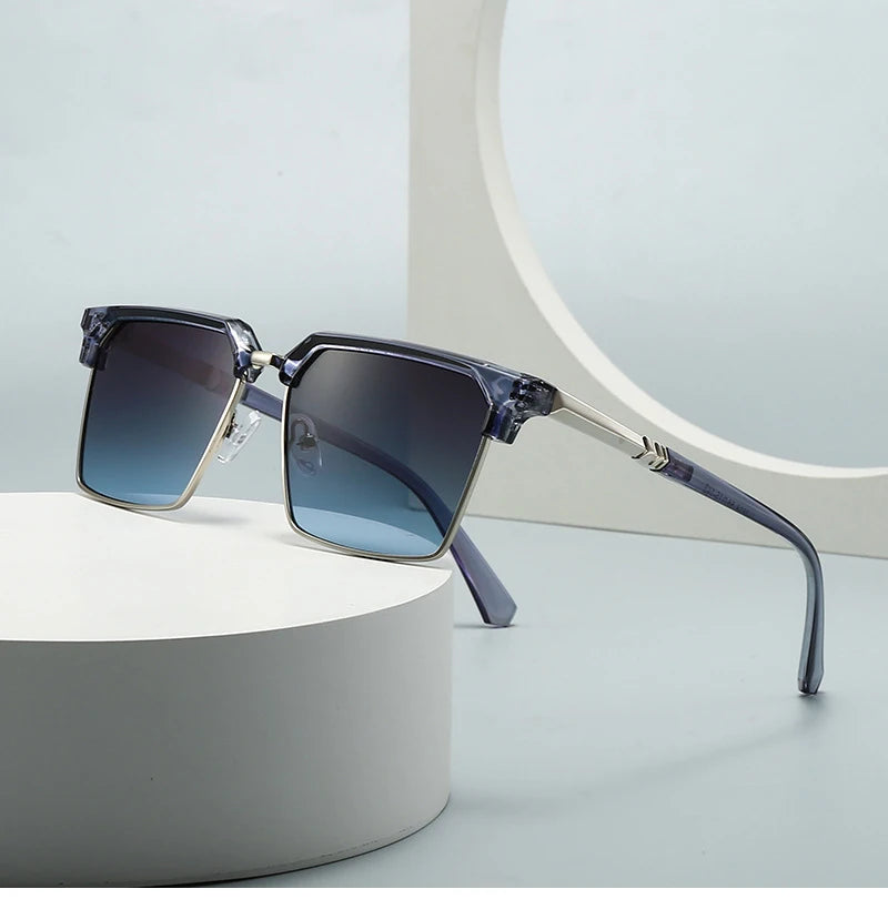 SHAUNA Square Women Fashion Sunglasses Gradient Men Vintage Green Sun Glasses Shades UV400