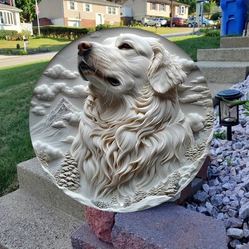 Great Pyrenees Dog Flat 3D Ornament - Montero Milan
