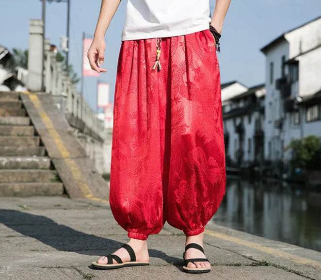 Samurai Style Wide-Leg Trousers - Montero Milan