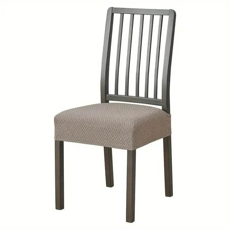1PC Stretch Dining Chair Seat Cover Jacquard Solid Color Chairs Covers Removable Anti-Dust Chair Cushion Slipcovers Hotel Home - Montero Milan