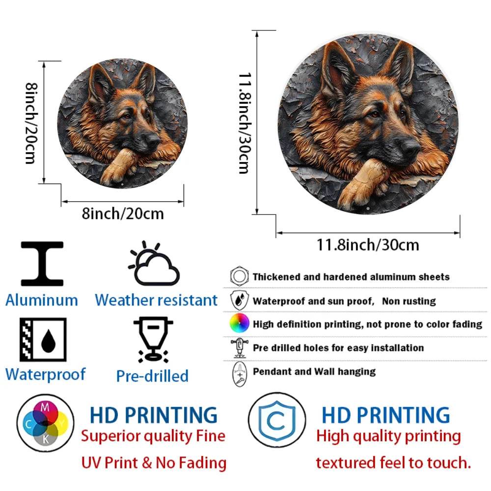 Sheepdog Imitation Copper Relief Art Decor - Montero Milan