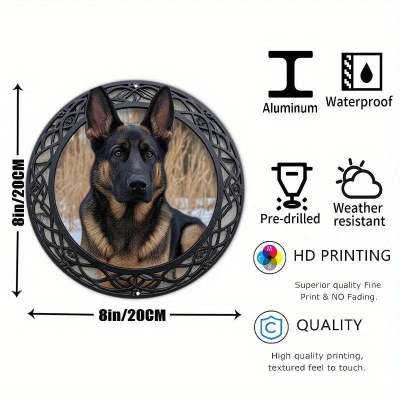 German Shepherd Flat 3D Ornament - Montero Milan